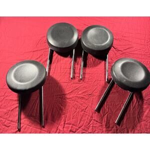 Lot of 4 2012-2019 FIAT 500 500C OEM Front & Back Row Seat Headrest Set Part Bla